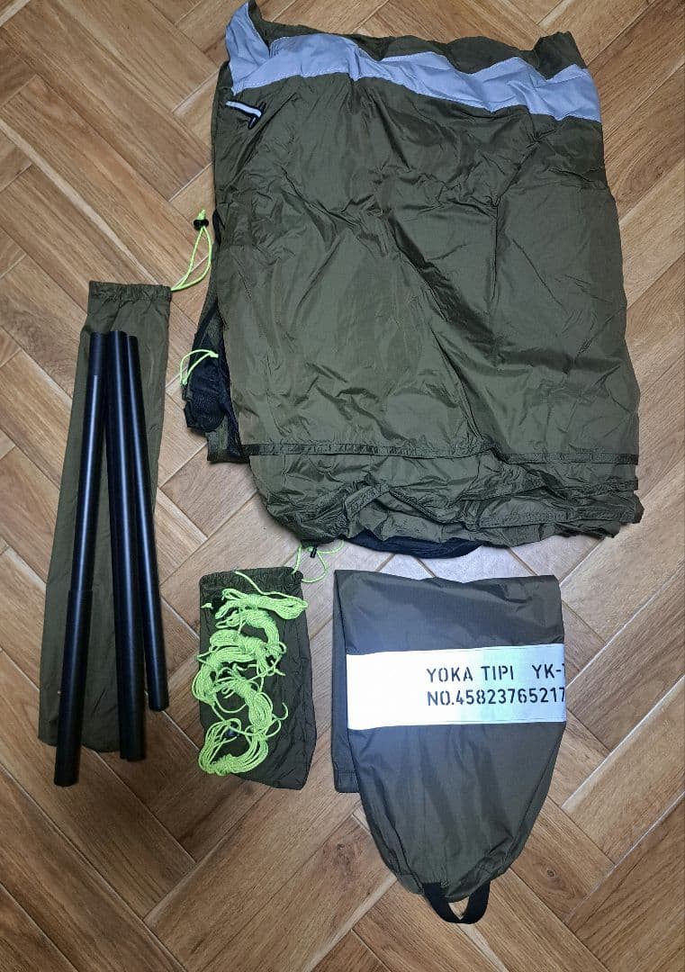 ス*−様 YOKA TIPI TENT ワンポールテント　ツーリングテント 1～