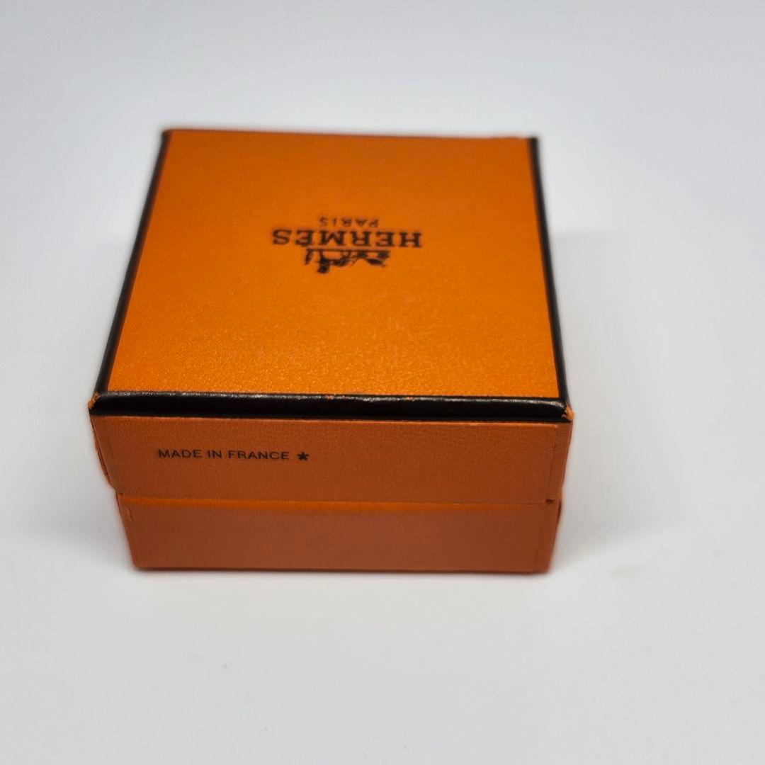 HERMES カージュド アッシュH CAGE'D H ピアス 片耳 ブラック