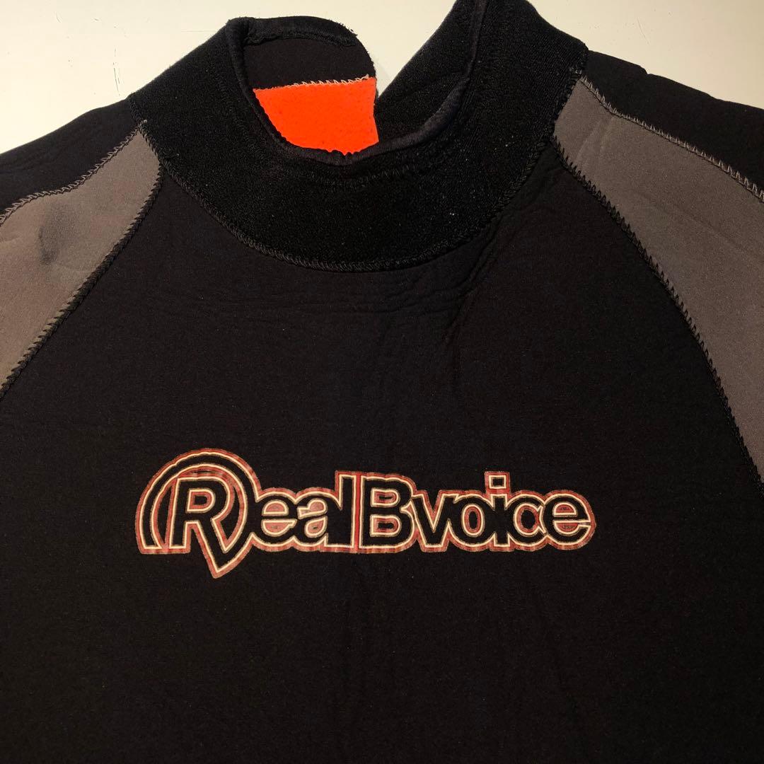 RealBvoice　ウェットスーツ　セミドライ　5mm　サーフィン　黒