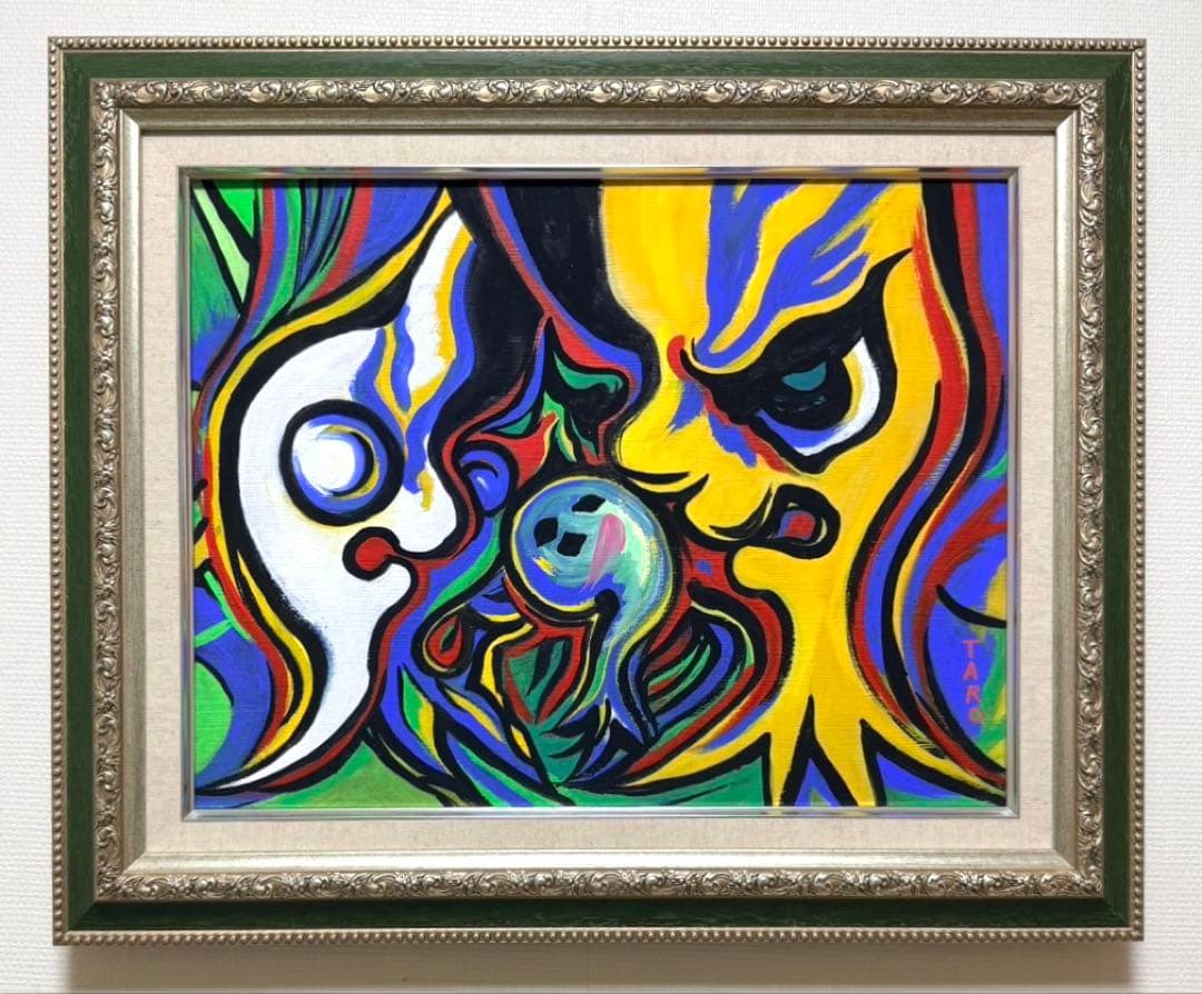 F10】千住博（ウォーターフォール）肉筆品/表裏サイン有り/手描き/油絵