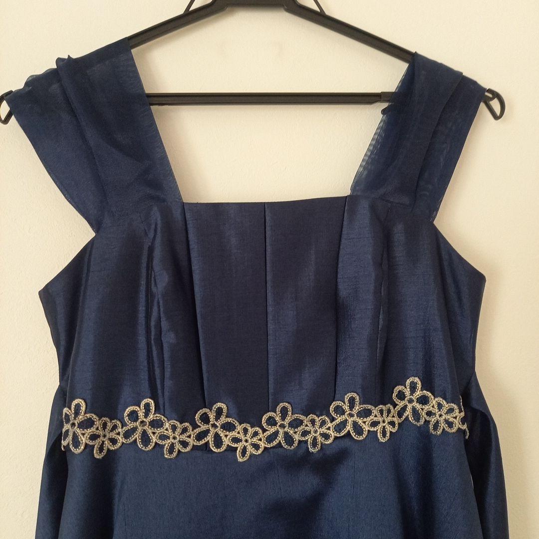 ゆめりすと150ネイビー ロングドレス