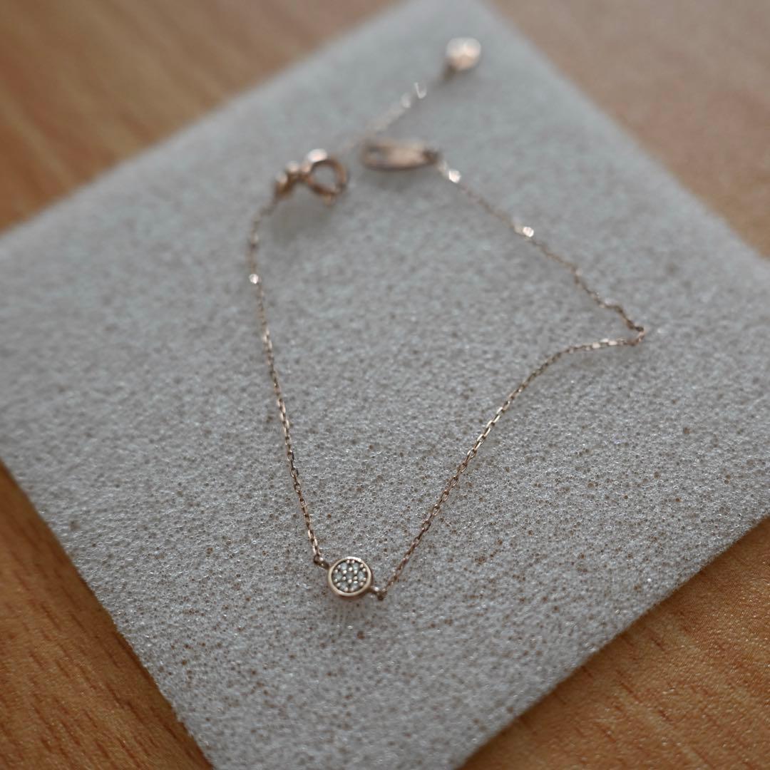 【ete】K10 ブリリアント ダイヤモンド ブレスレット