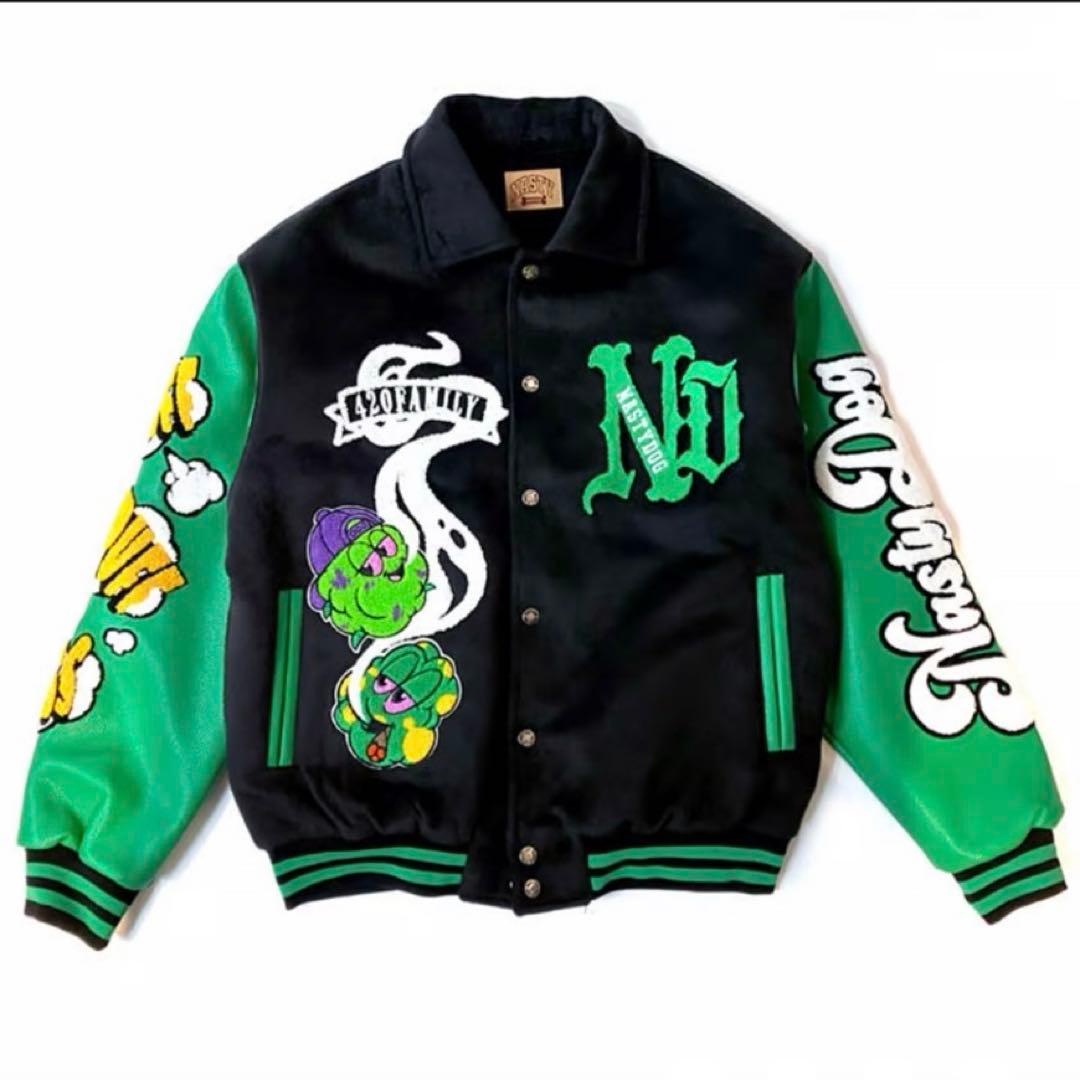 Nasty Dog ナスティードッグ スタジャン 黒/緑 - メルカリ