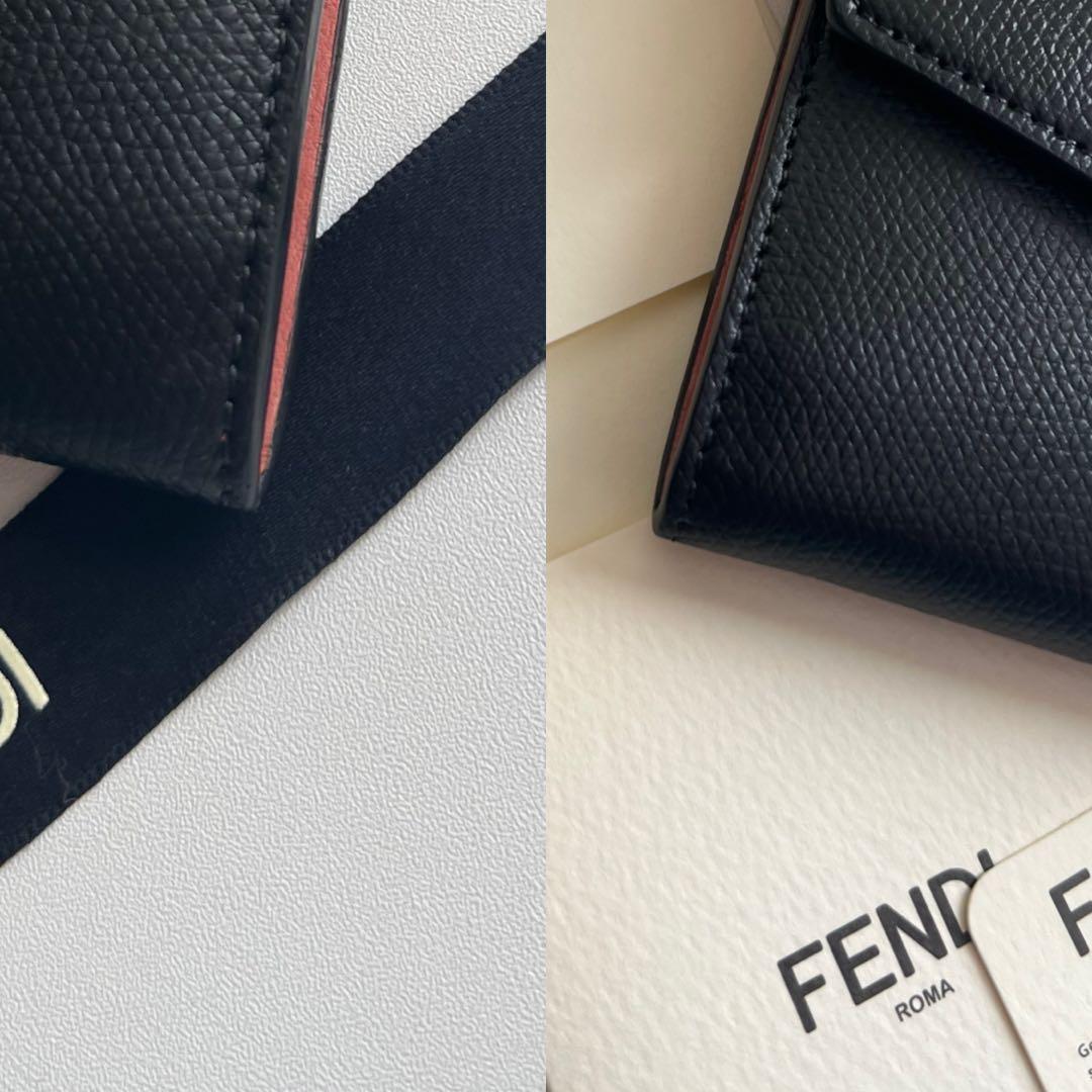 28 美品 FENDI フェンディ エフイズ 2つ折り 長財布