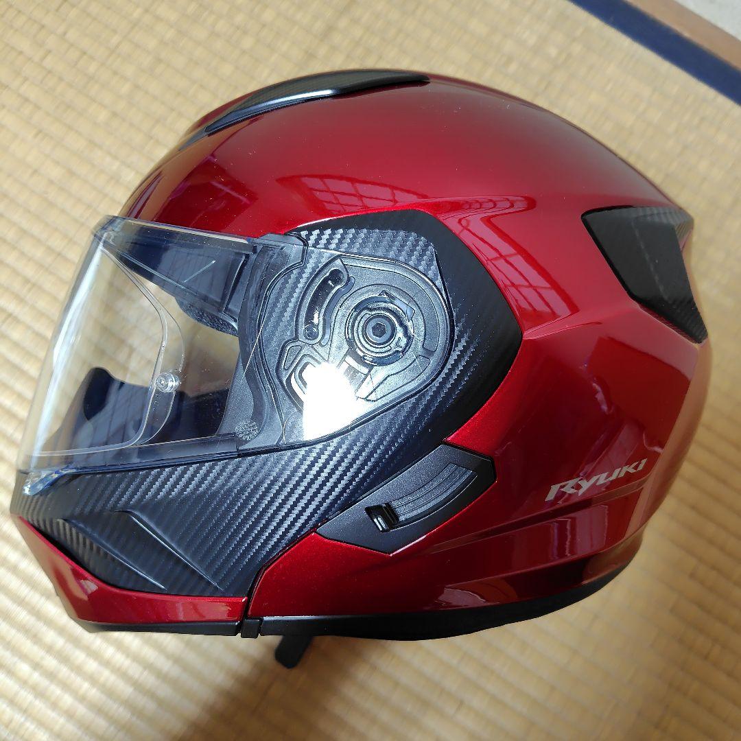 OGK KABUTO RYUKI シャイニーレッド Lサイズ ピンロック付き OGK www