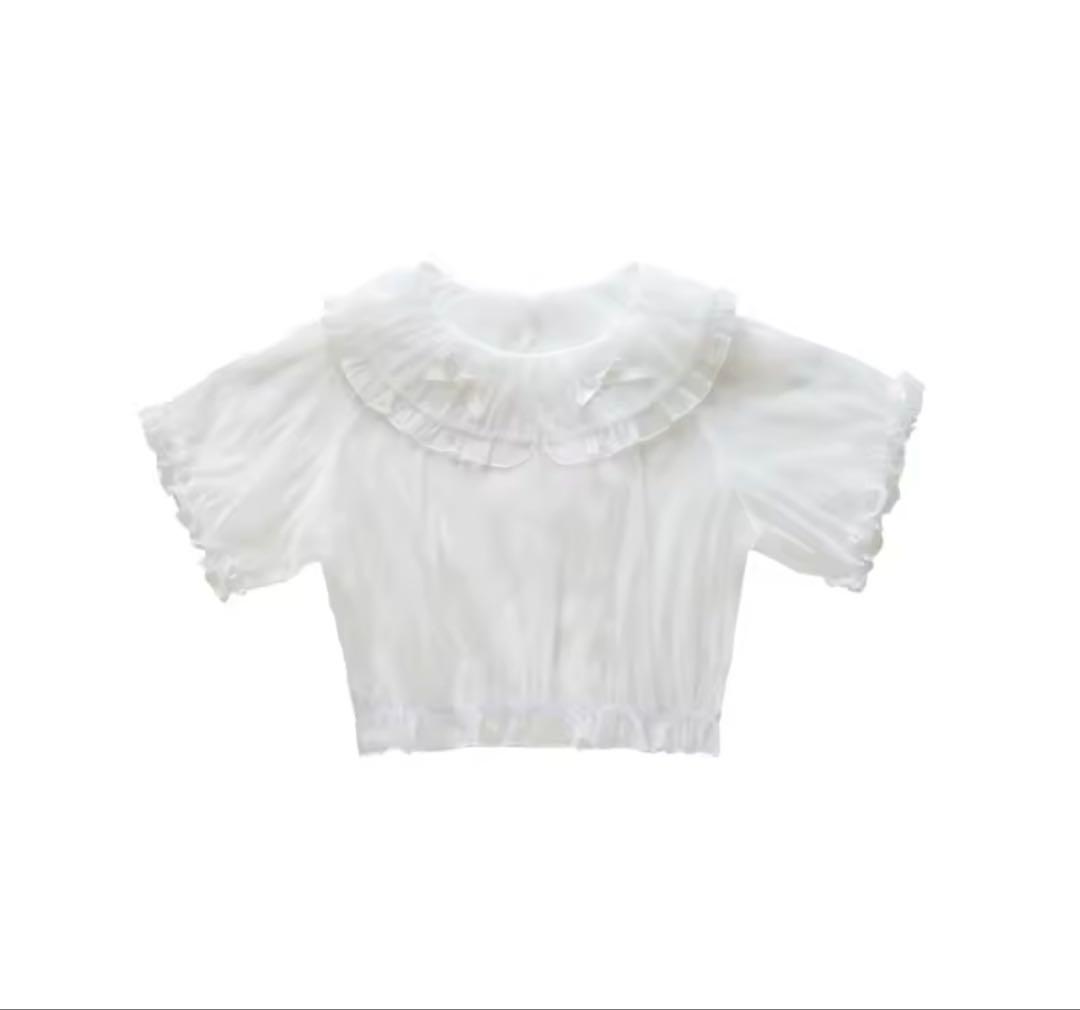 アイドル衣装 赤 ハート リボン