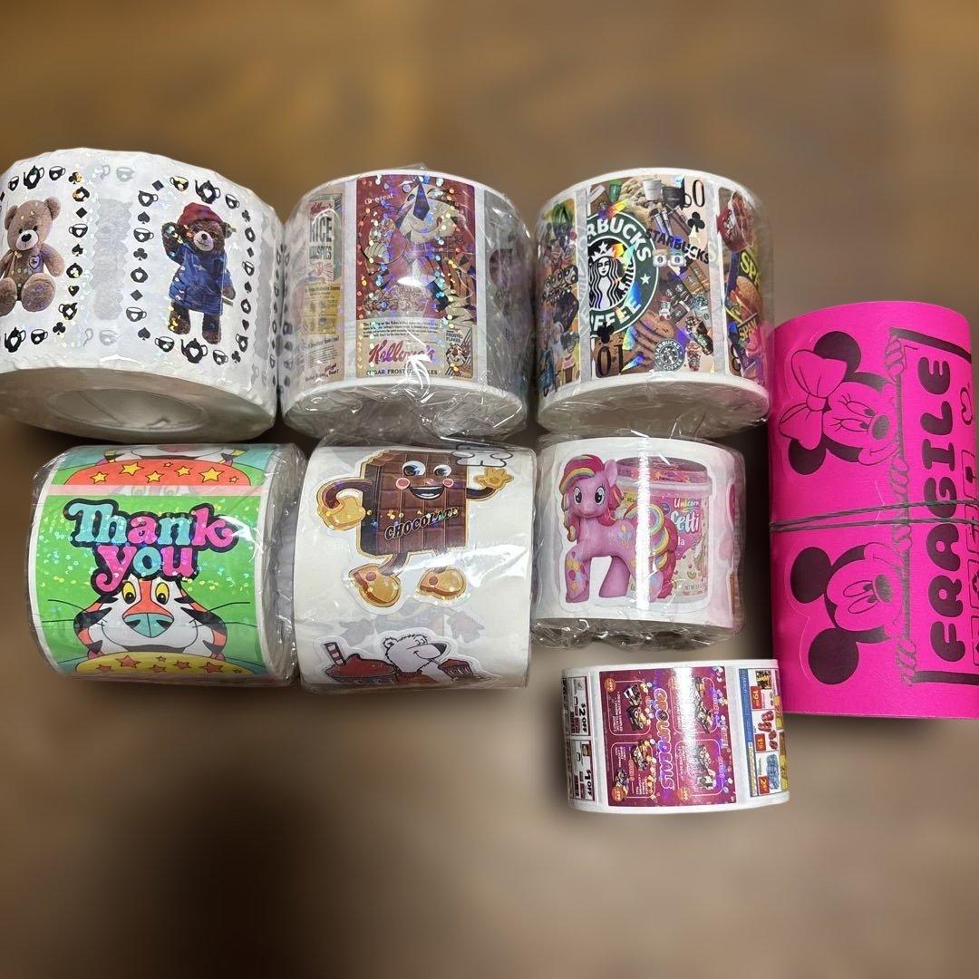 アメキャラ ロールシール 8本セット （おまけつき） - メルカリ