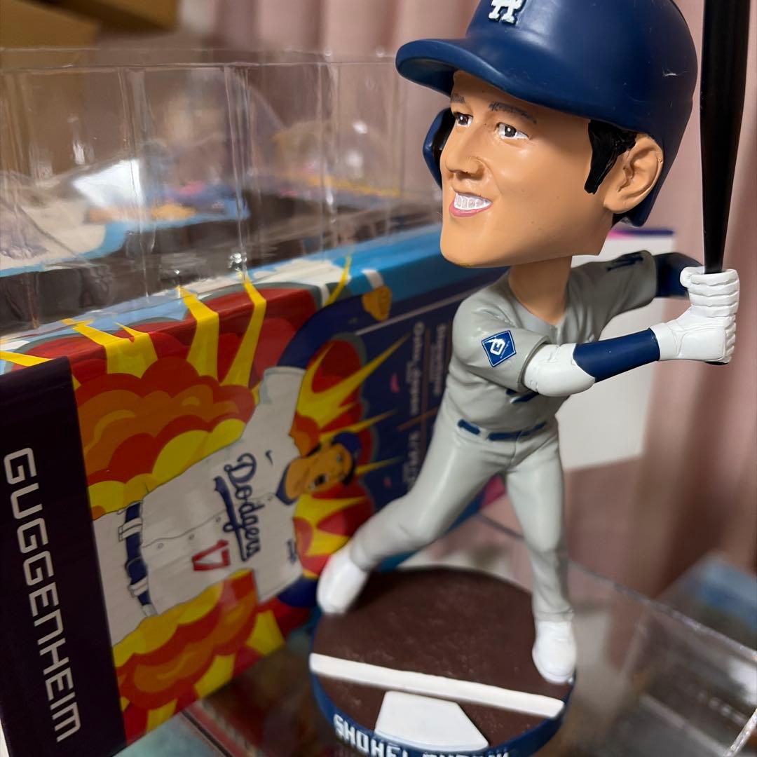 レア品大谷翔平 ボブルヘッドフィギュア球場配布品グレーユニフォーム
