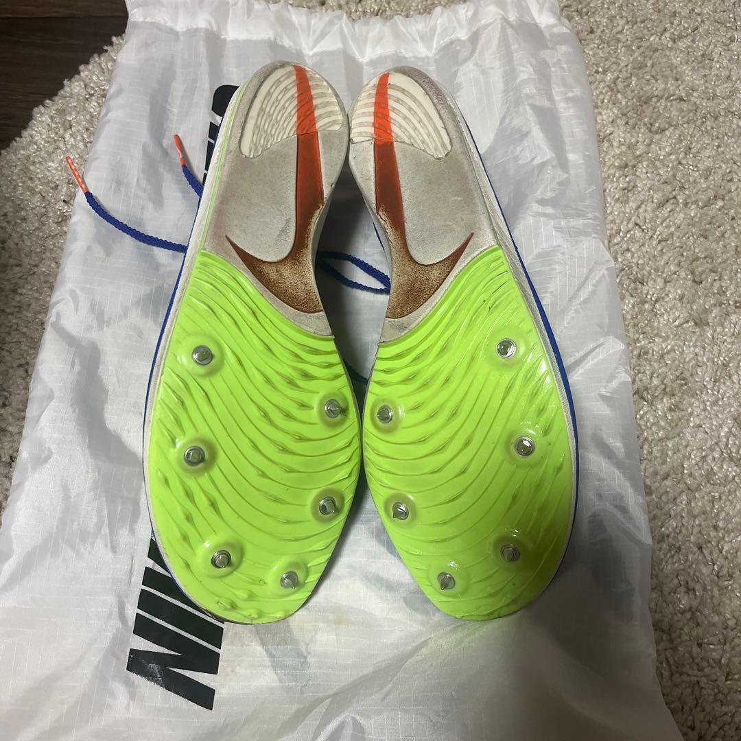 Nike ドラゴンフライ25.5陸上競技用スパイクシューズ 青/オレンジ