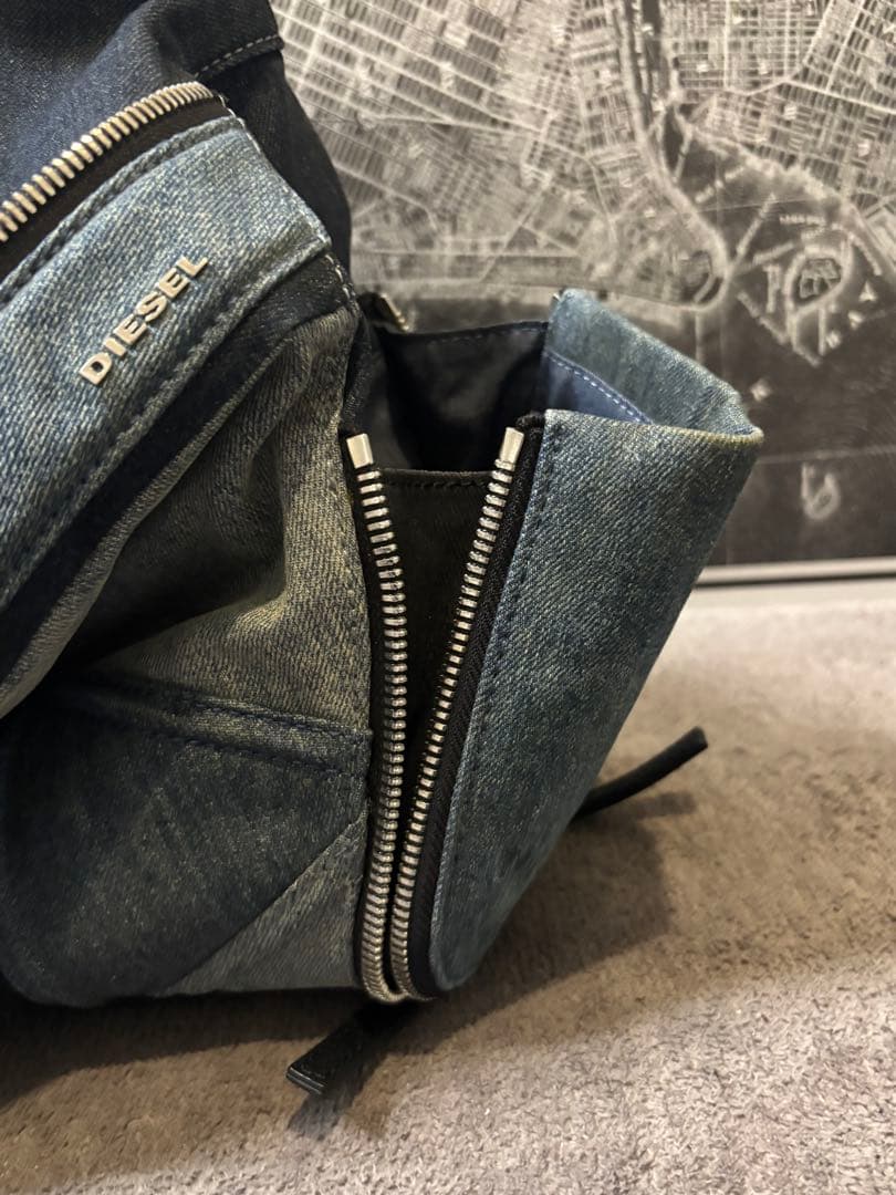 DIESEL ディーゼル LE-ZIPPER デニムジッパーバックパック