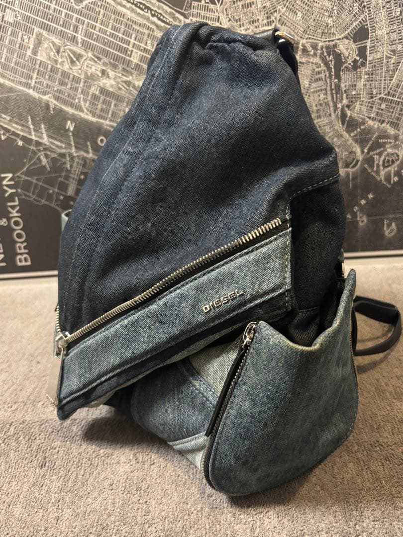 DIESEL ディーゼル LE-ZIPPER デニムジッパーバックパック