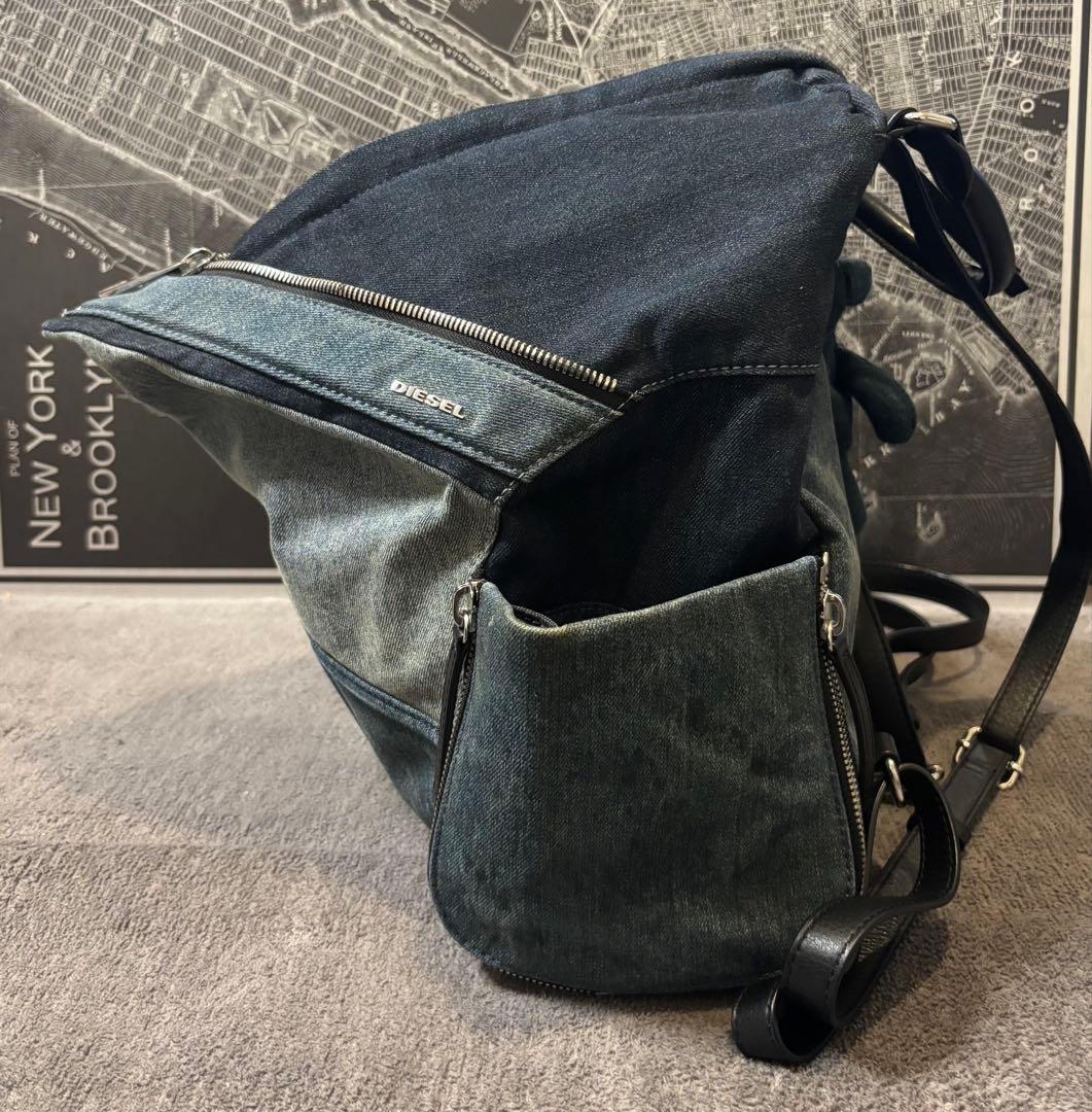 DIESEL ディーゼル LE-ZIPPER デニムジッパーバックパック