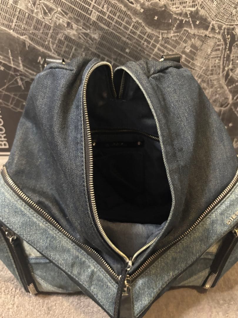 DIESEL ディーゼル LE-ZIPPER デニムジッパーバックパック