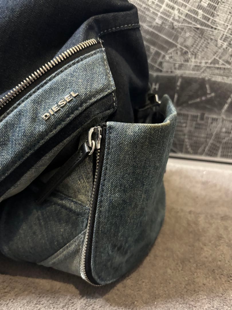 DIESEL ディーゼル LE-ZIPPER デニムジッパーバックパック