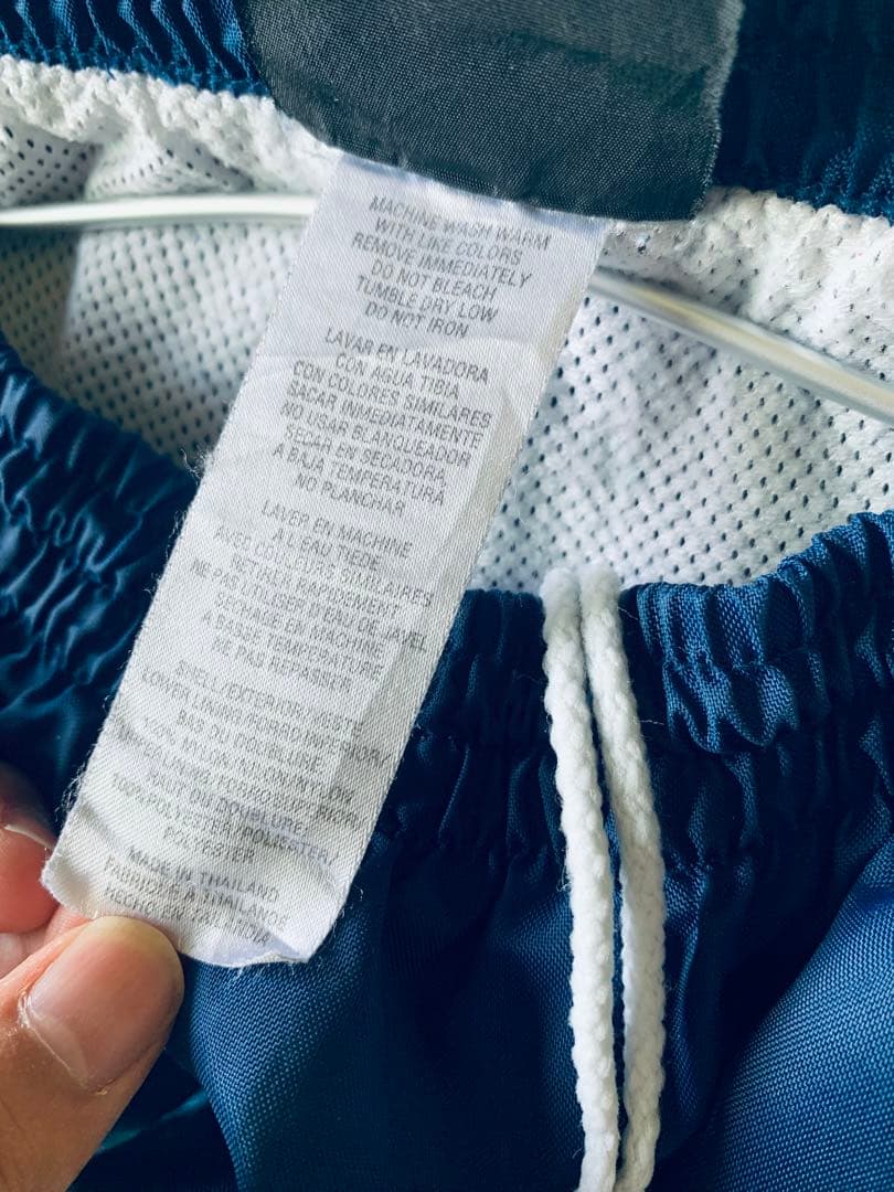 adidas ネイビー ナイロンジャージパンツ XLサイズ