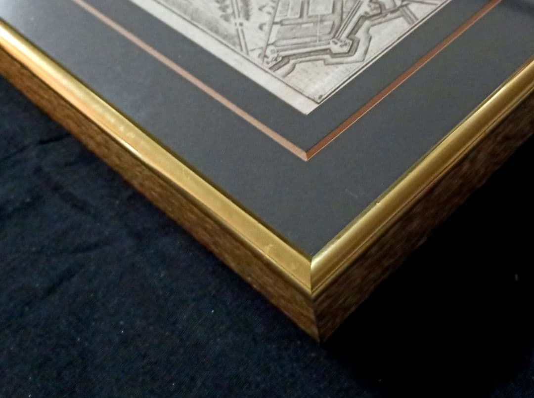 額装品 西洋古地図 1800年頃 アムステルダム都市図 - メルカリ