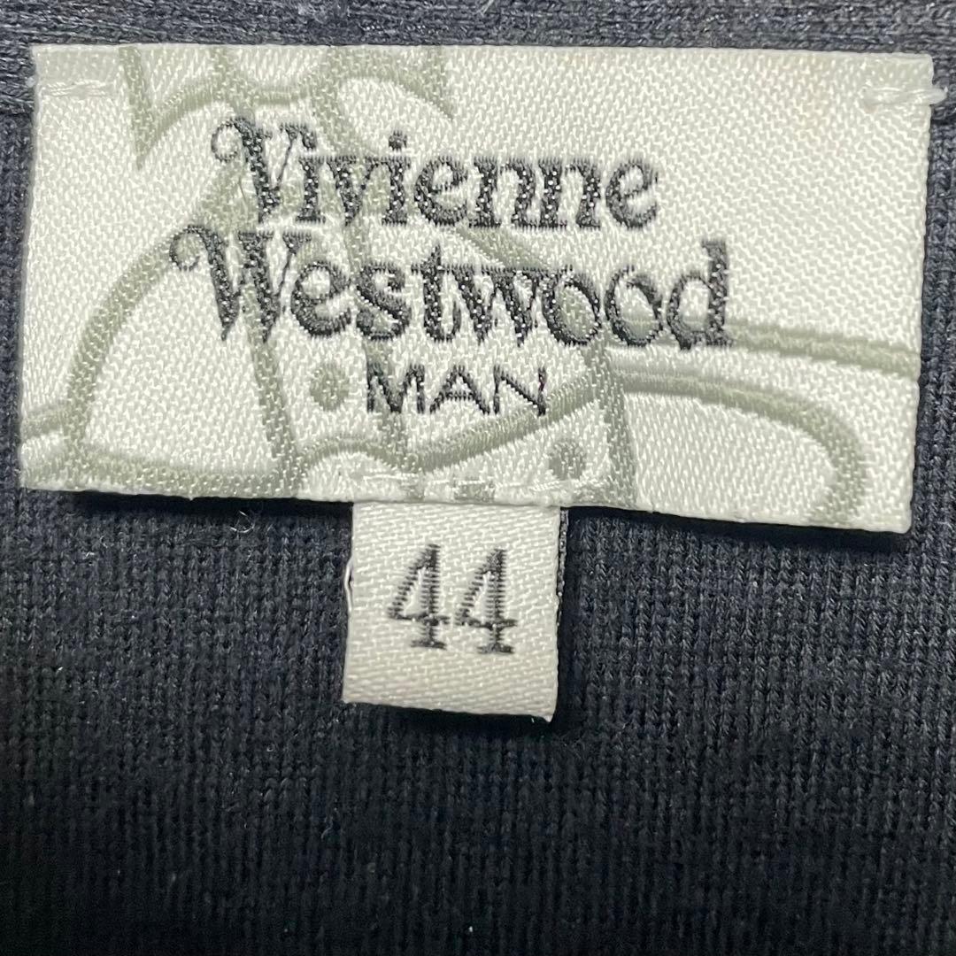 ヴィヴィアンウエストウッド ポロシャツ オーブ 刺繍 ブラック Mサイズ
