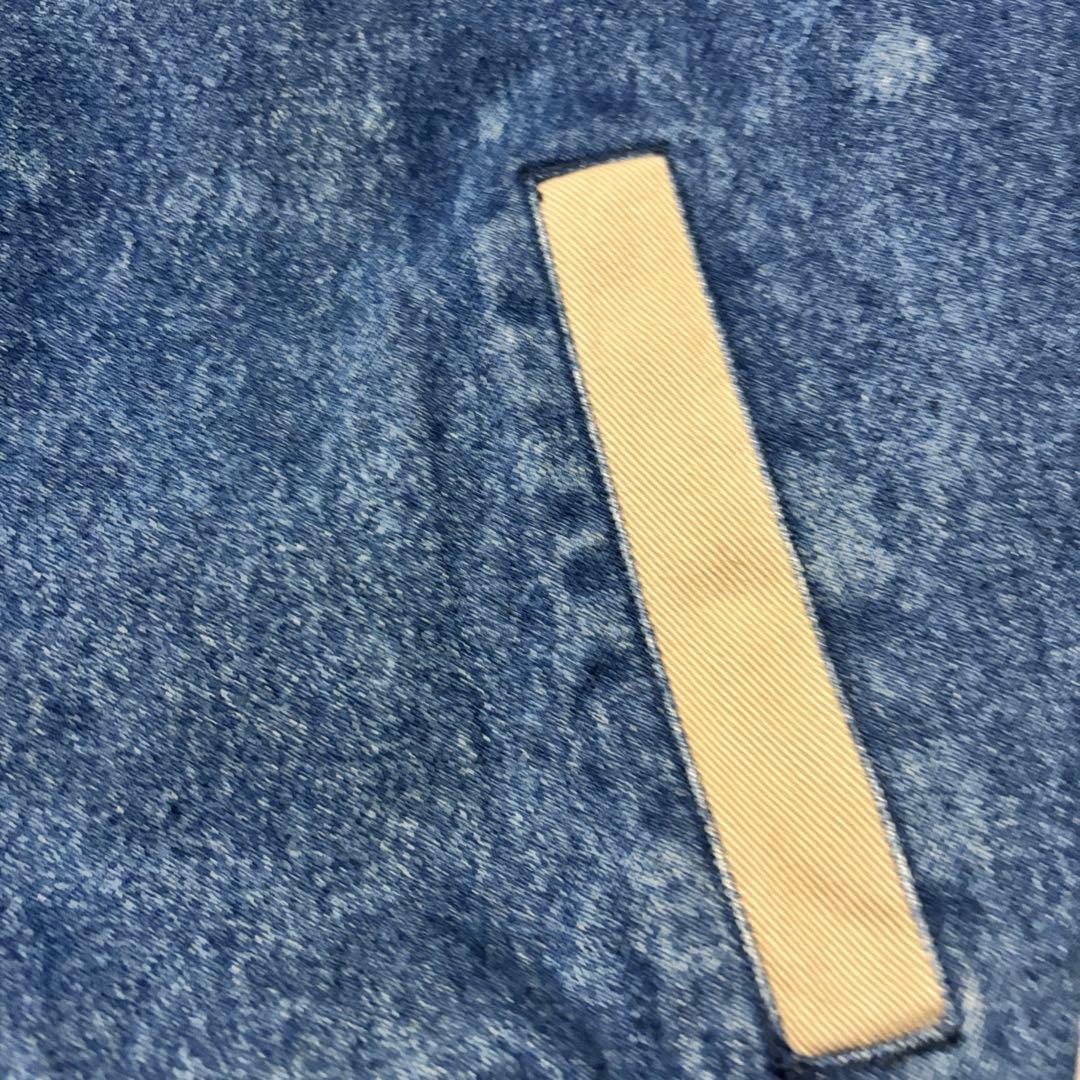 送料込　90sLeeSPORTデニムスタジャン　オーバーン大学カレッジフェード