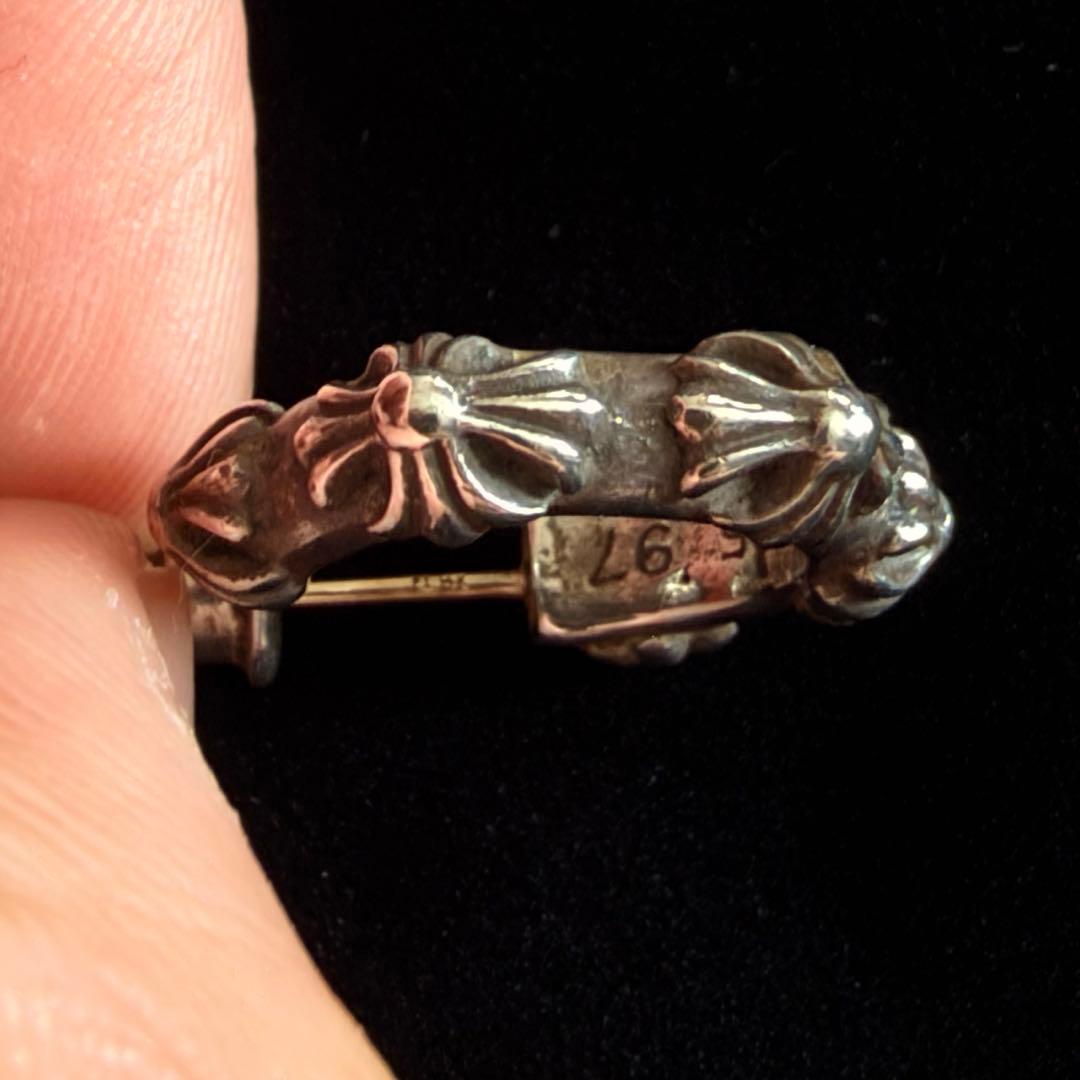 《値下げ》Chrome hearts / CHクロスバンドフープピアス