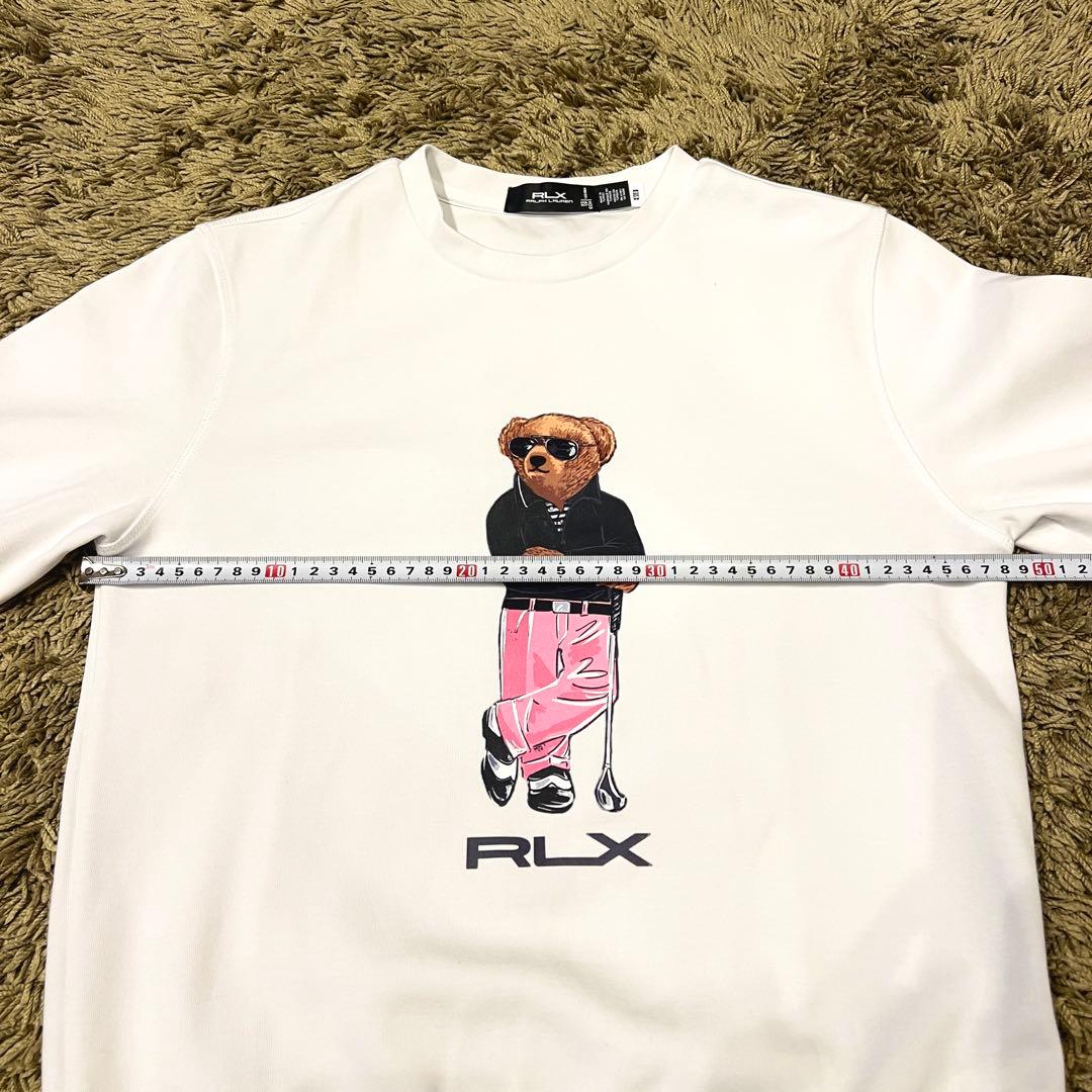 極美品　ラルフローレン　RLX Poloベア ダブルニット スウェット　白　XS