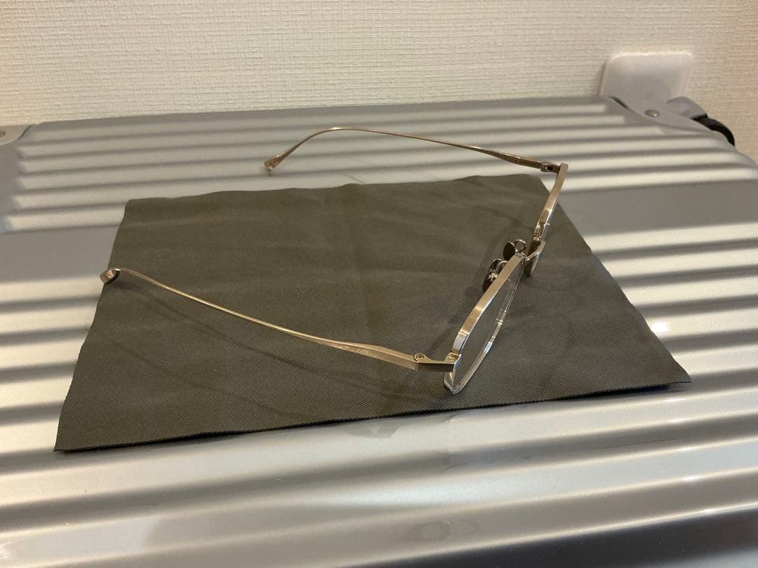 極上美品　金子眼鏡KM-93 メガネ BWG フルチタン