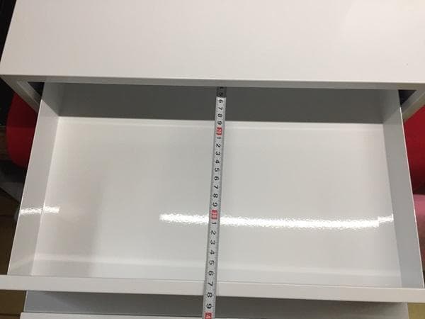 Ｙ 保管美品 スチールラック レンジ下収納 引出 スライドテーブル ホワイト