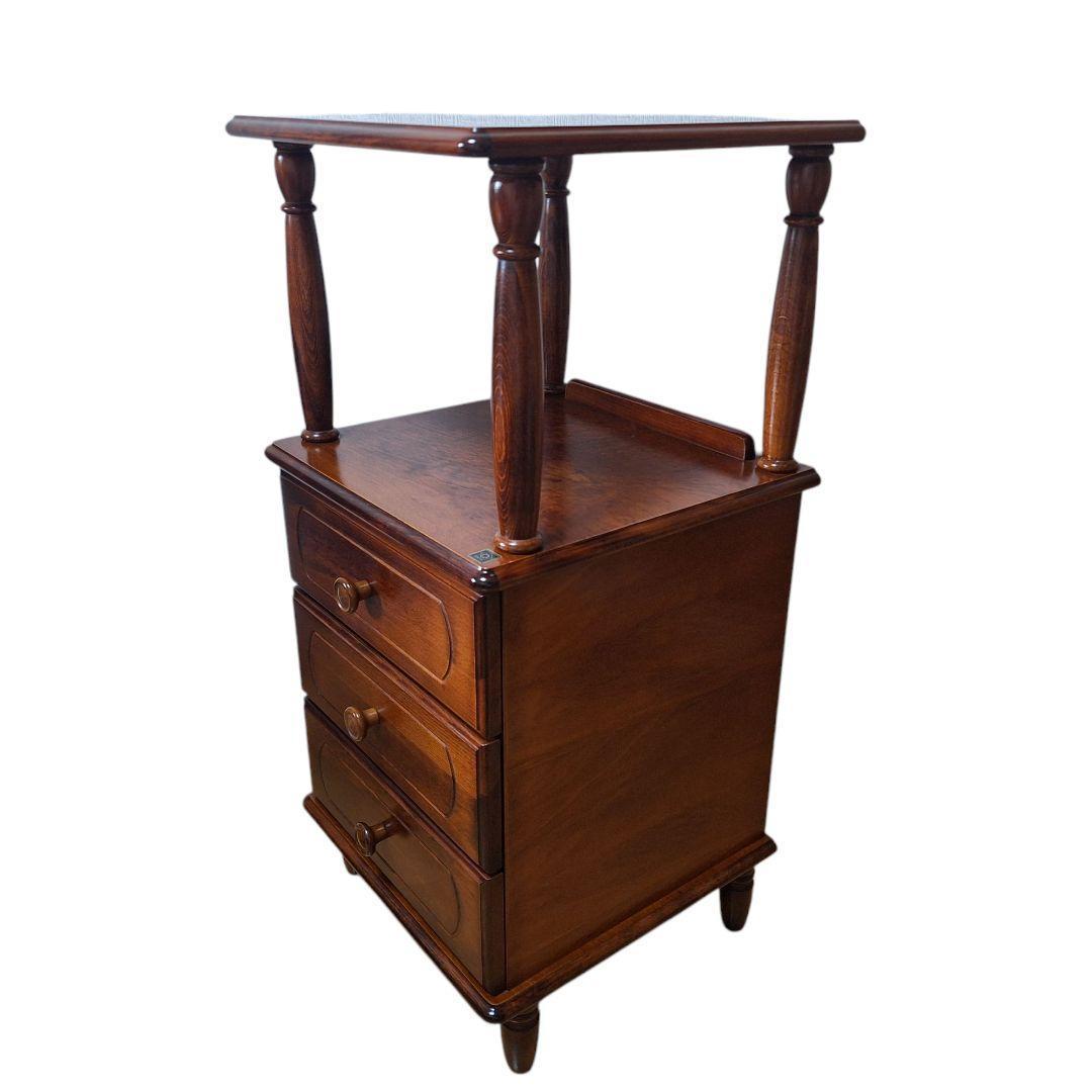 ニチハン 電話台 昭和レトロ アンティーク インテリア 木製 引き出し