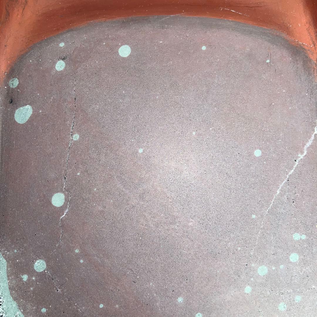 ⭕️紫雲石硯　名工　熊谷利夫　号　瑞泉　大型長方研　2kg超　石紋綺麗　共桐箱