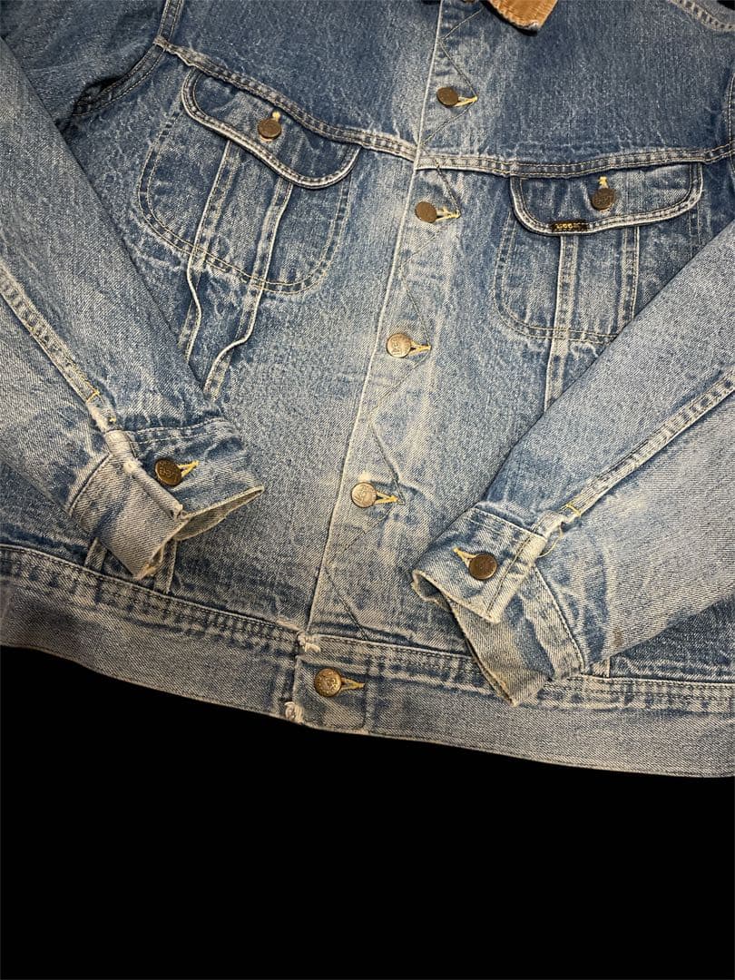 す*か様 ビンテージ 70's Lee ストームライダー 左綾 縦落ち