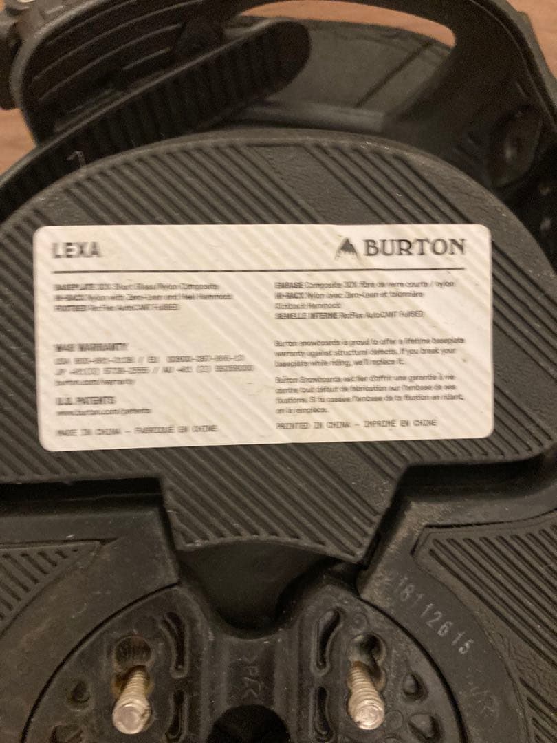BURTON LEXA Re:FLEX スノーボードビンディング　M