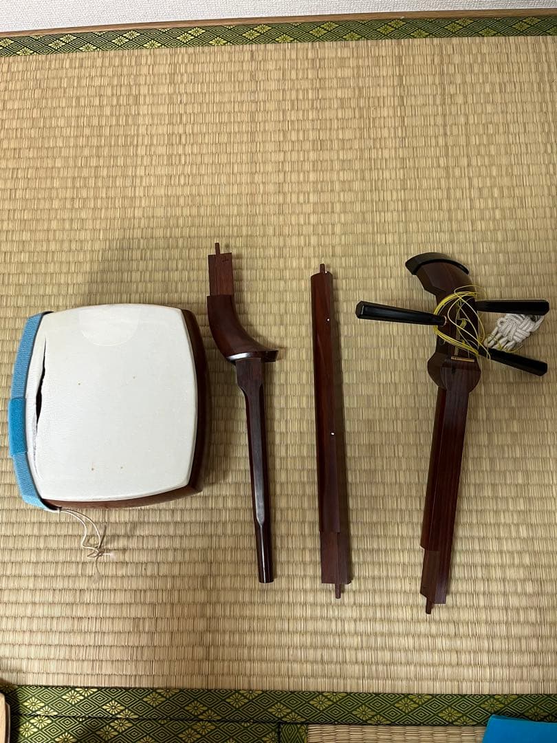 訳あり 三味線 三つ折り ケース付