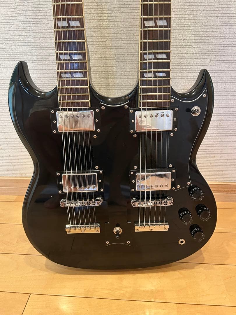 【再出品】12弦×6弦ダブルネックギター SGタイプ