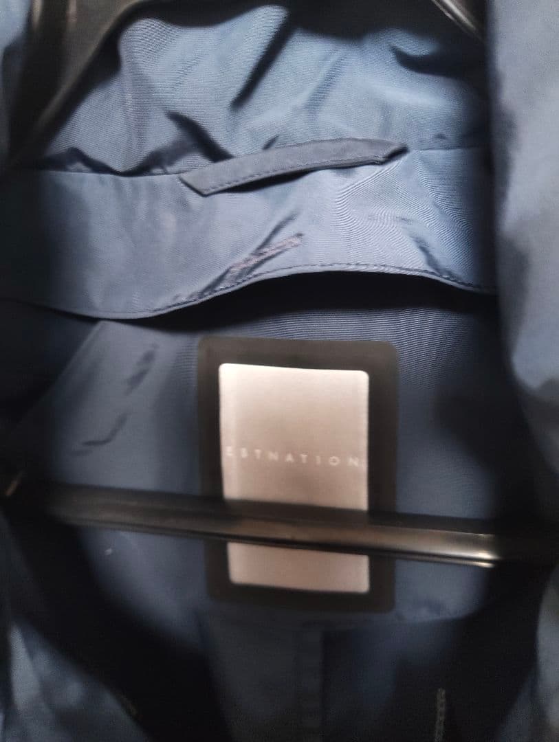 ESTNATION ネイビー ステンカラーコート