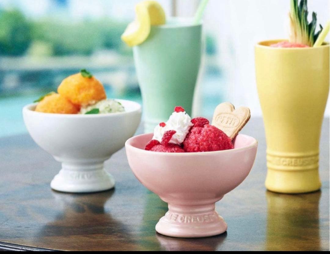 《未使用》LE CREUSET アイスクリームボウル4色セット
