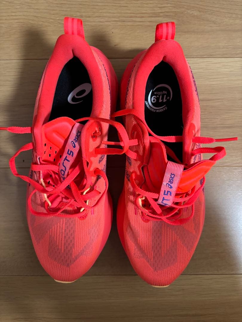 asics NOVABLAST 5 レッド　25.5