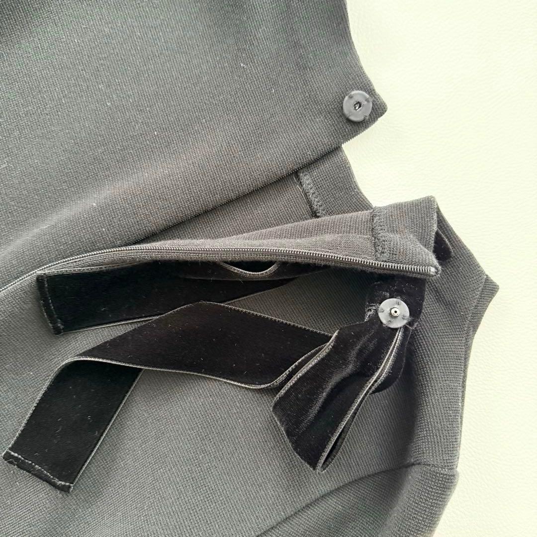 希少✨フォクシー✨ニットドレス フレグランス ワンピース　バックリボン　黒　38