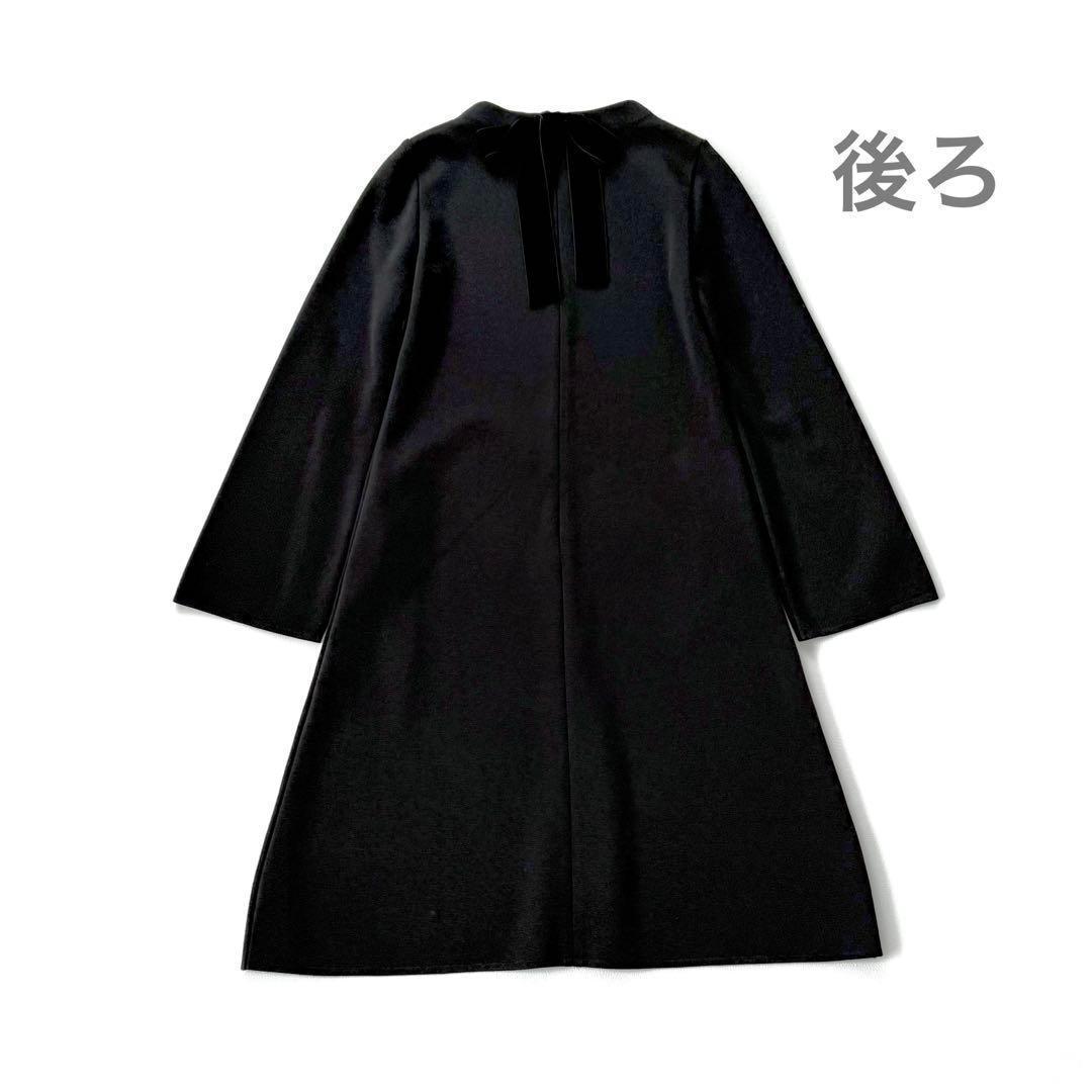 希少✨フォクシー✨ニットドレス フレグランス ワンピース　バックリボン　黒　38
