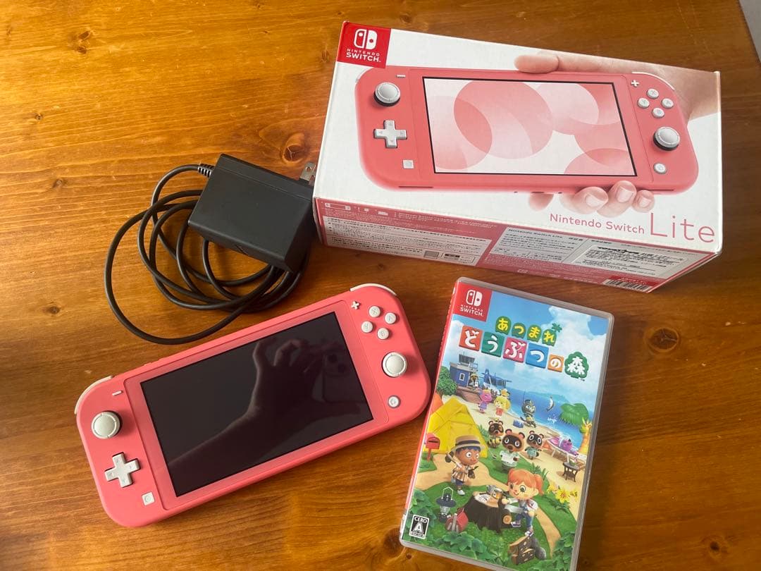 NINTENDO SWITCH LITE ピンク どうぶつの森セット L108727949