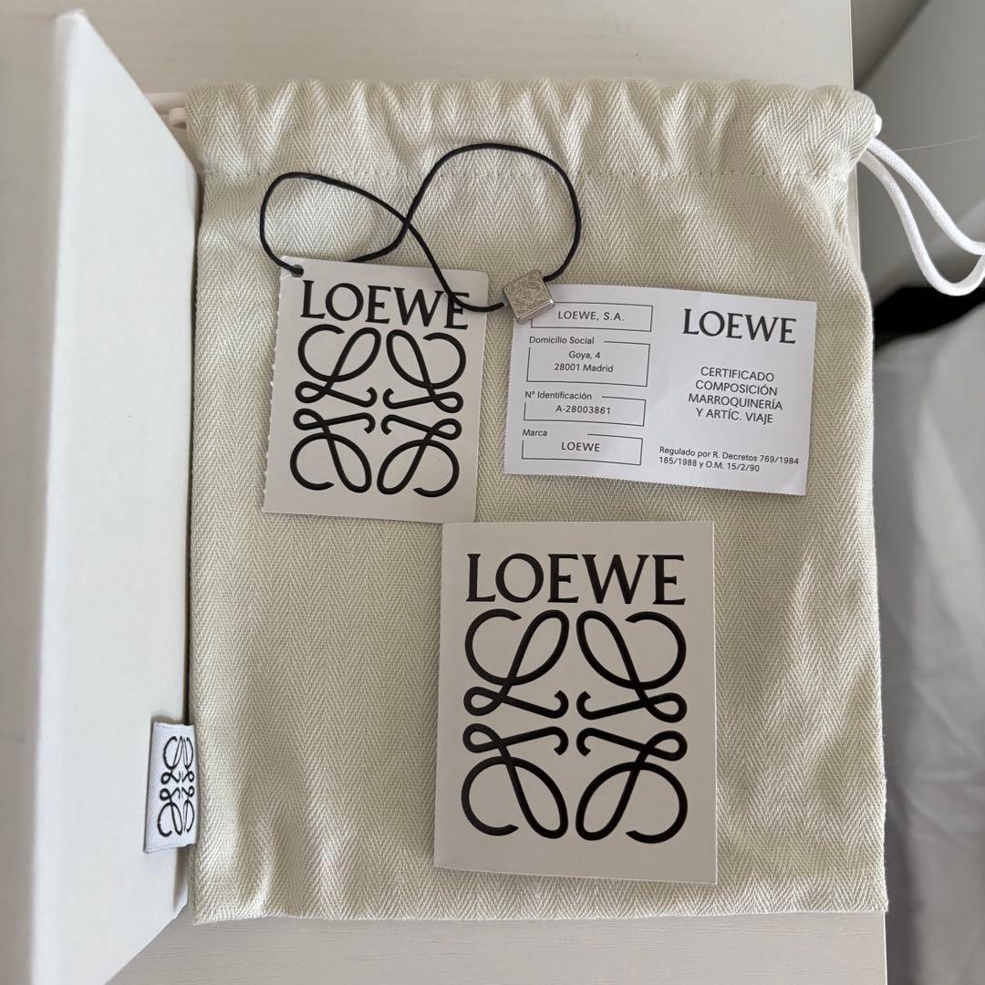 未使用　LOEWE アナグラムベルト　サンド/ゴールド　ベージュ