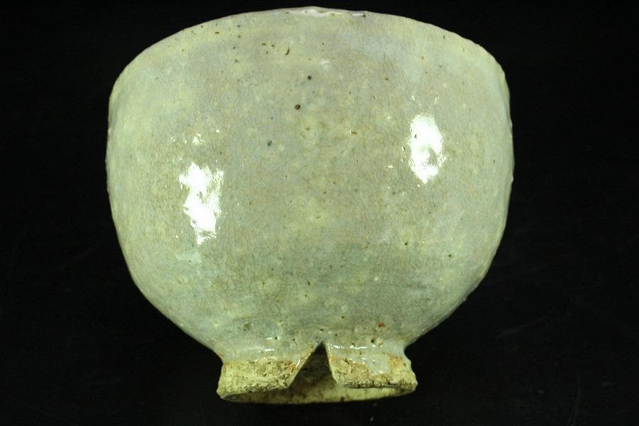 萩焼 茶碗 山根清玩作 共箱・栞付き 萩焼 光彩庵 茶