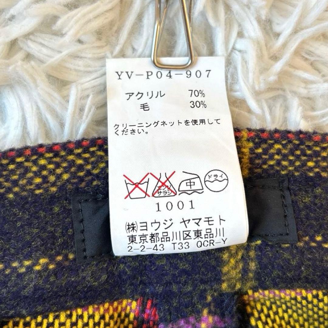 Y's Yohji yamamoto　タータンチェック クロップドパンツ3 美品