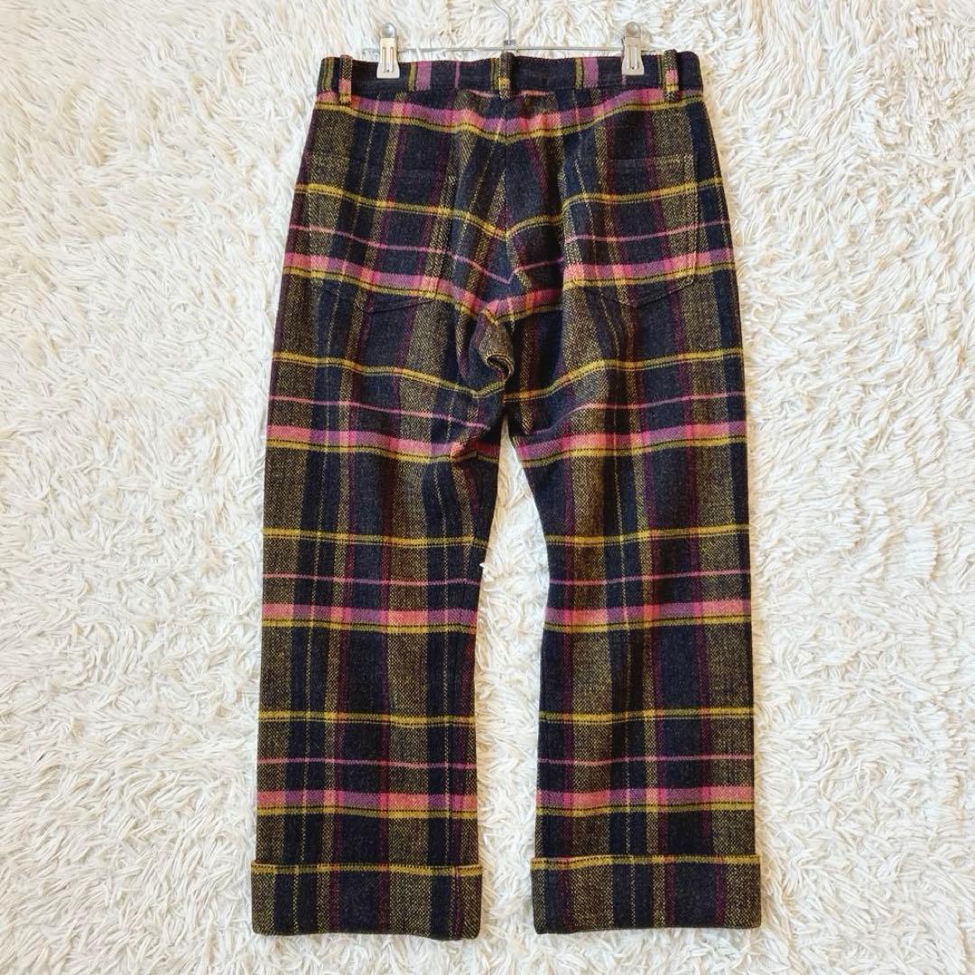 Y's Yohji yamamoto　タータンチェック クロップドパンツ3 美品