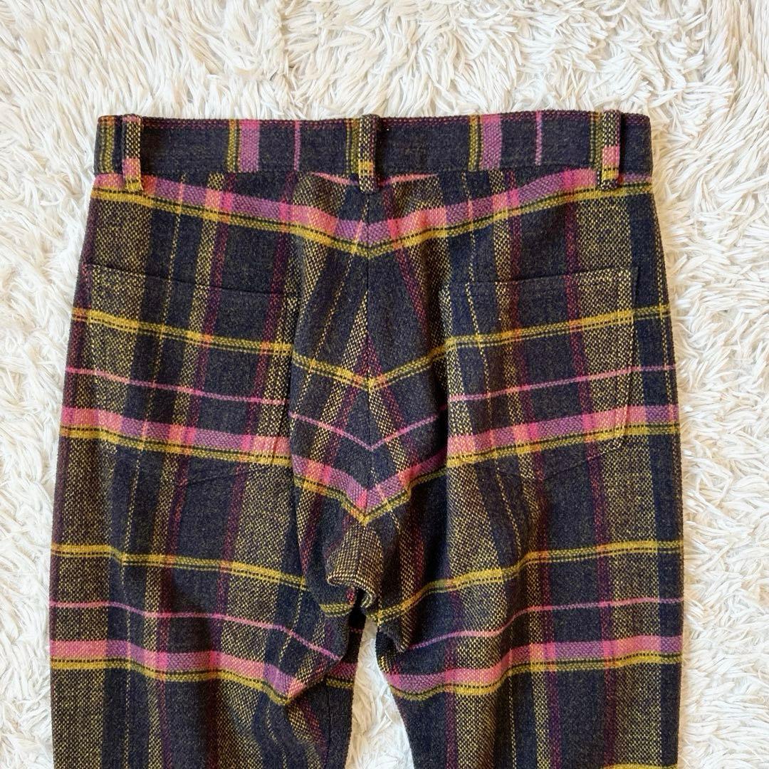 Y's Yohji yamamoto　タータンチェック クロップドパンツ3 美品