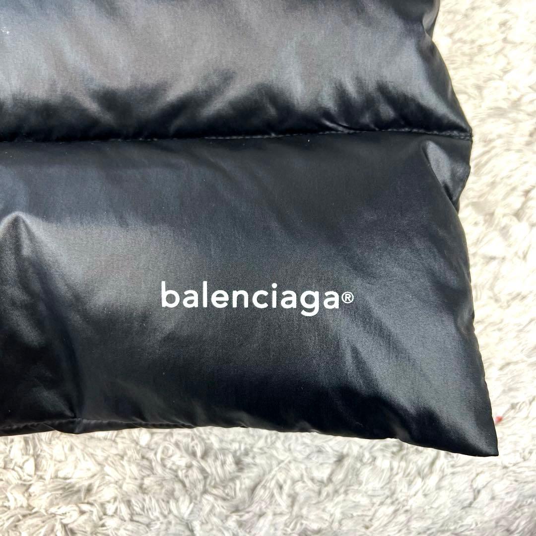 BALENCIAGA バレンシアガ ダウンマフラー 30x160cm ブラック 楽天市場