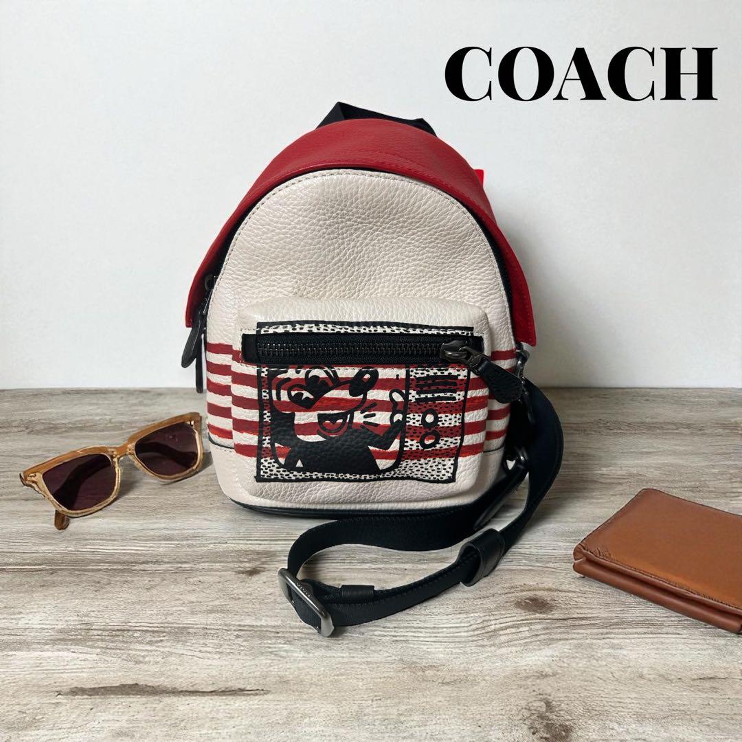 ＊新品・タグ付き＊COACH ミッキー×キースヘリングクロスボディー
