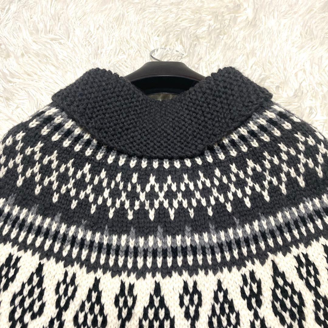 入手困難✨GANRYU コムデギャルソン 厚手ポンチョ カーディガン F グレー