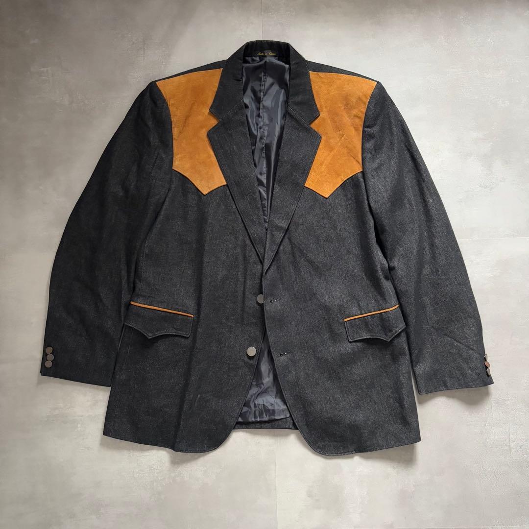 80s - vintage テーラードジャケット ウエスタン 黒 ブラック - メルカリ