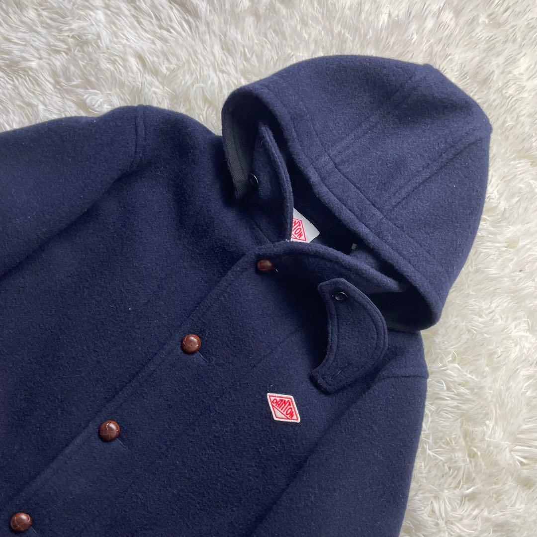 美品✨ 42（XL） ダントン ウールモッサ 2WAY フードコート ネイビー