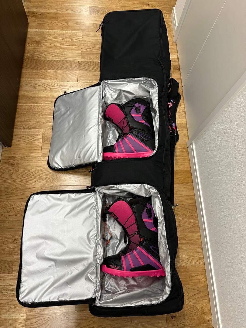 ★ScoLar★スノーボード板136㎝＋バインディング＋ケースset★希少