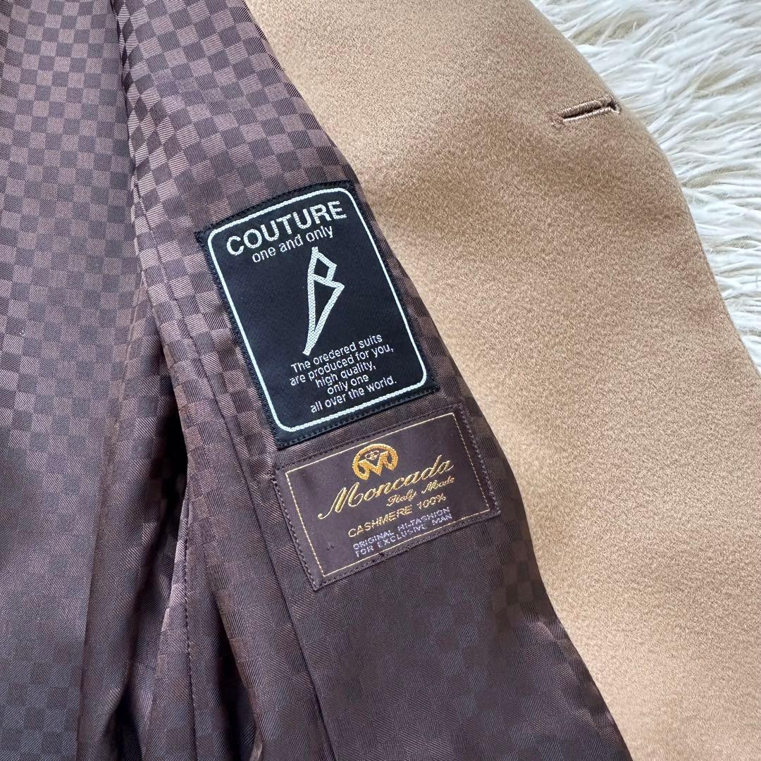 美品✨Moncada カシミヤ100%チェスターコート　ダブル　ロング　キャメル